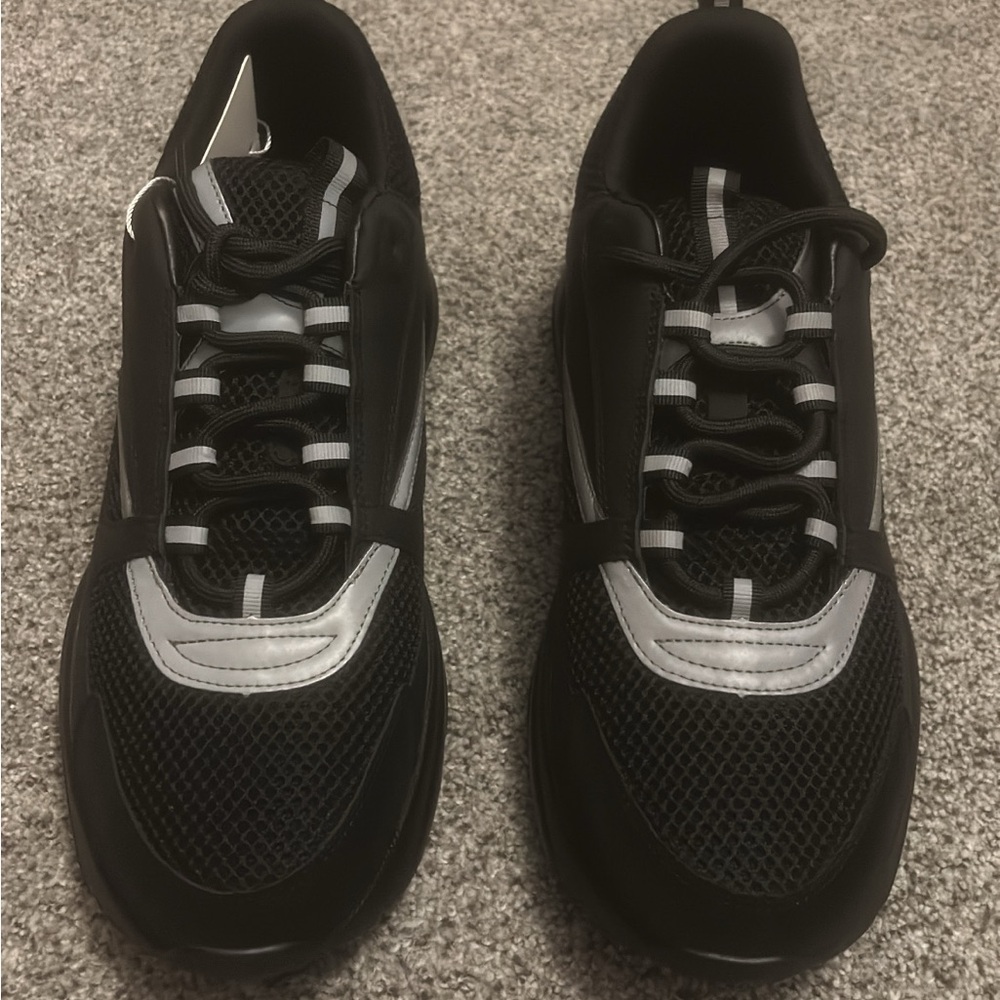 Dior Black and Silver Men's Sneakers